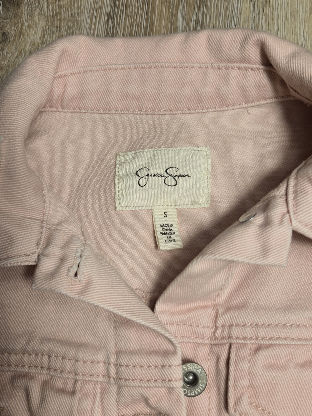 Jessica Simpson Women’s Pink Jeans Jacket - Small - Picture 5 of 8
